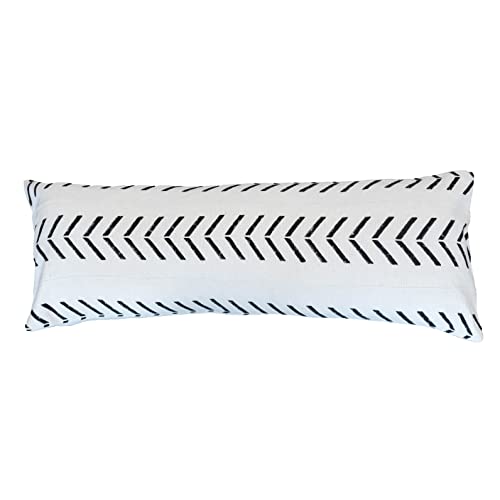 Casa Boho Lumbar Pillow Cover Long Pillow Decorative Lumbar Pillow Long Throw Pillow Covers Boho Long Bolster Pillow Mudcloth Pillow Mid Century Modern Tribal Pillow Aztec Pillow Black White Arrows #TOP9
