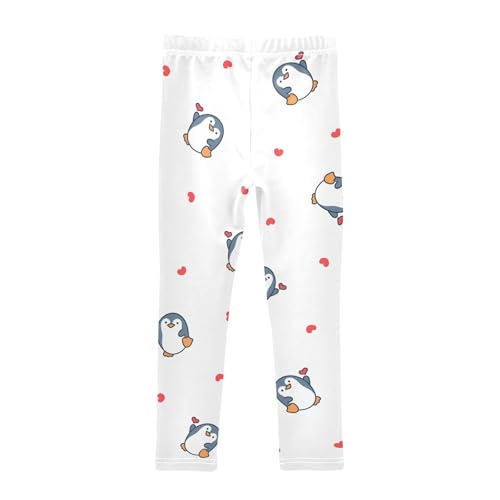 Kawaii Penguin Girls Leggings,Workout Leggings for Girls Toddler Athletic Legging Size for 3-10T2
