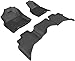 3D MAXpider - L1DG01901509 Complete Set Custom Fit All-Weather Floor Mat for Select Dodge Ram 1500 Models - Kagu Rubber (Black)