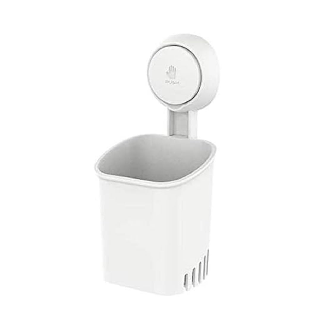 BLAGO Plastic Wall Mounted Self Adhesive Toothbrush Holder/Toothbrush Holders for Bathroom/Toothbrush Holders/Brush Holder, Toothpaste, Shaver, Razor & Make up Brush (2 Toothbrush Holder)