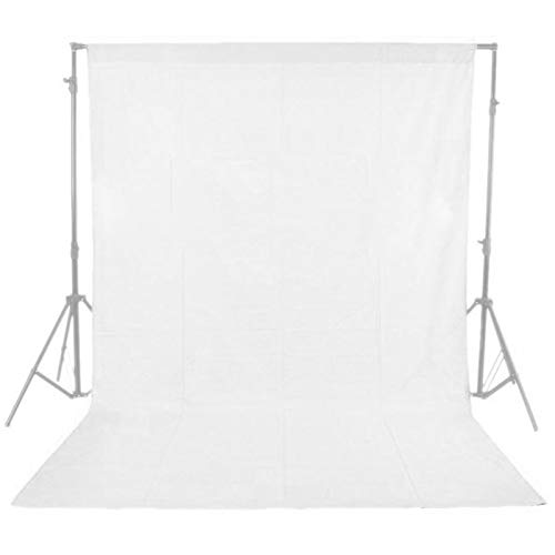 Andoer® 1,6 x 3 m / 5 x 10 FT Telón de Fondo Pantalla No Tejido para Estudio de Fotografía sin el soporte (Blanco Fondo de estudio 1.6m * 3m)