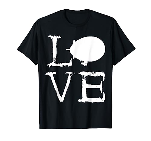 Zeppelin Amor Dirigible Blimp Airship Zepelin Lover Camiseta