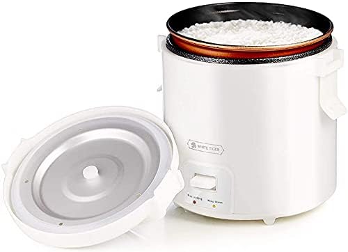 HOMCORT 1.0L Mini Rice Cooker & Steamer, 15 Minutes Fast Cooking, 1-2 People White