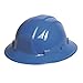 ERB 19506 Full Brim Hard Hat with 6-Point Ratchet Suspension, Blue, Medium