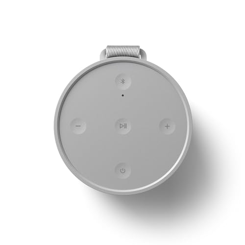 Bang & Olufsen Beosound Explore - Wireless Outdoor Bluetooth Speaker, IP 67 Dustproof and Waterproof, Grey Mist 11 31H3cy8yZuL