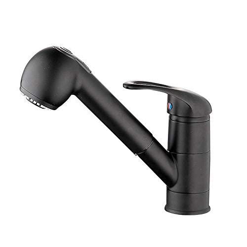 Robinet de cuisine en cuivre mélanger eau froide avec douchette extractible