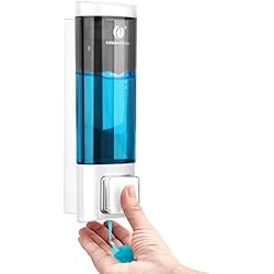 Dispensador De Shampoo Para Manos REAQUE Dispensador de jabón de Pared sin taladrar, dispensador Manual de 200 ml para Gel de Ducha/Shampoo/desinfectante, dispensador de jabón para la Ducha