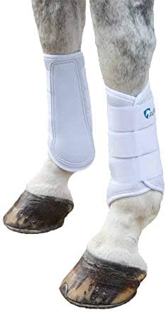 white brushing boots