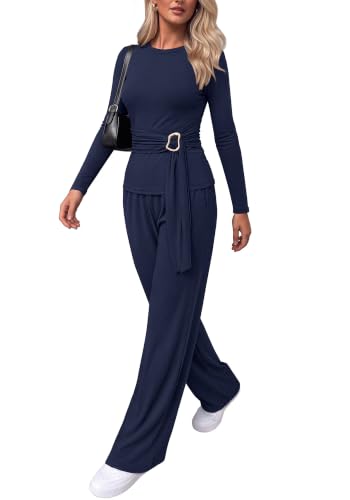 BTFBM 2 Piece Sets For Women Fall Outfits Lounge Set Business