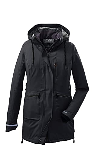 Parka fonctionnelle femme coupe-vent veste longue décontractée capuche amovible G.I.G.A. DX