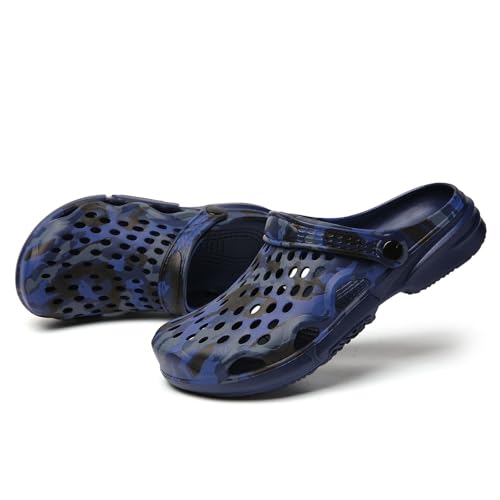 Image of SECHRITE Clogs for Men Garden Shoes Water Sandals Mens Mules and Clogs Shower Slippers Waterproof Summer Slides