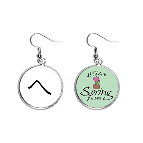 Colgante decorativo de katakana japonés en pendientes originales para regalar