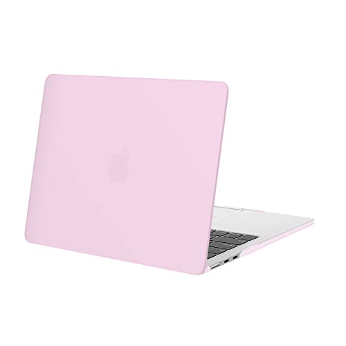Image of MOSISO Compatible with MacBook Air 13 inch Case M5 2026 M4 2025 M3 M2 2024-2022 A3449 A3240 A3113 A2681, Scratches-Resistant Protective Hard Shell for MacBook Air 13.6 inch Case, Dusty Pink