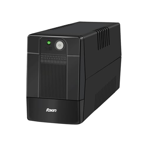Image of Foxin UPS 600VA /360W Uninterrupted Power Supply System for Desktop, Home Office, Computers | AVR, Auto Restart & Generator Compatibility | Ideal Power Backup & Protection | BIS Certified