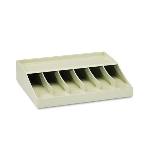 Bill Strap Rack, 6 Taschen, 10-5/20,3 cm"W x 8-5/40,6 cm" D x 2-5/40,6 cm"H, Putty, verkauft als je 1 Cover