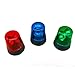 anso Rotating Blue LED Police Car Beacon Disco Party DJ Lamp DIY Red Alert Light (Blue)