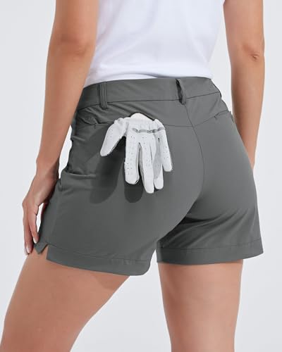 Willit Women's 4.5" Golf Shorts Quick Dry Outdoor Causal Shorts with Pockets Water Resistant2