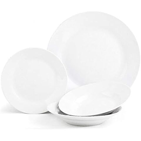 Sabichi 12pc White Dinner Set for 4 Cover
