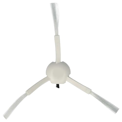 vhbw 2X Seitenbürste kompatibel mit Dreame D9 Max, D9, D10 Plus, D10s, D9 Mistral, F9 Mistral, F9 Saugroboter - Reinigungsbürsten Set, weiß