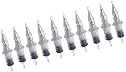 BIGWASP 50pcs Assorted Disposable Cartridge Tattoo Needles Round Liner Mixed 3RL 5RL 7RL 9RL 11RL (50pcs #10 Bugpin RL)