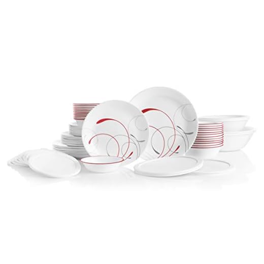 Corelle Vitrelle 78-Piece Service for 12 Dinnerware Set, Triple Layer Glass and Chip Resistant, Lightweight Round Plates and Bowls Set, Splendor
