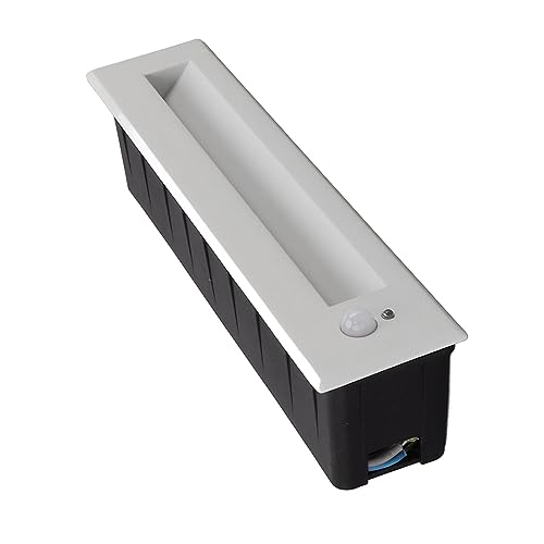 Luz de paso con sensor para pasillos y armarios empotrada en aluminio blanco 4000K 3