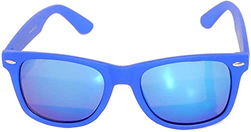 OWL Retro Vintage Sunglasses for Women Men, UV Protected Matte Rectangle Shades, Colorful Mirror Lens Sun Glasses3