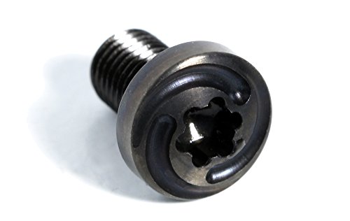 4 ea Black Gyre 1911 Grip Screws, 4 ea O Rings | for Full Size or Slim Grip bushings | 3/16” min Grip Thickness | US Made for Colt and Clones | Look at Photos of Screws with Grips/Guns