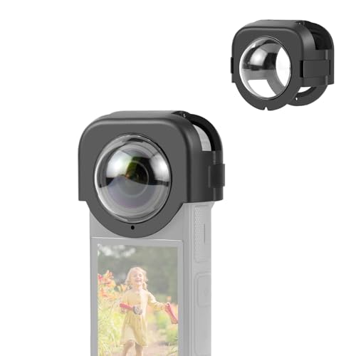 PULUZ Lens Protector for Insta360 X4, Optical Glass Lens Guard Protective Cover for Insta 360 X4 Removable Waterproof & Anti-Scratch Camera Cap Accessories
