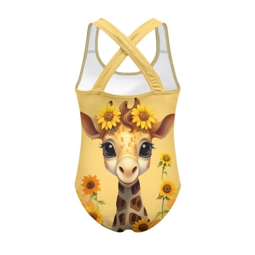 Image of Girls One Piece Swimsuits Size 5-14 Kawaii Gymnastics Leotard for Beach Vacations