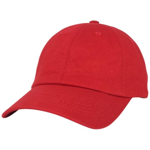 E BY ELIDAN Dad Hat Low Profile Cotton Baseball Cap Red