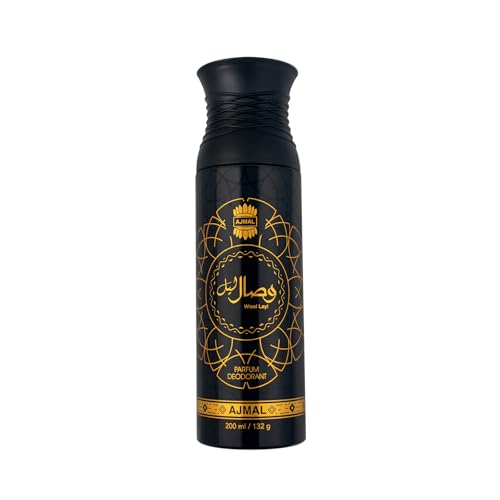 Image of Ajmal Wisal - Layl Unisex Deodorant Body Spray for Men & Women | Long Lasting Perfume Spray | Oriental Musky Fragrance | Everyday Freshness | Travel-Friendly | Ideal for Office & Gym | 200ml