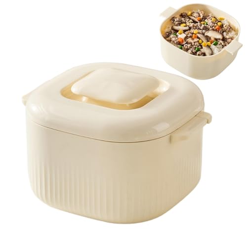 Cuiseur vapeur – Récipient à riz pour micro-ondes de 1700 ml, durable et résistant à la chaleur, construction légère et compacte | Préparation de pâtes, nouilles, légumes, idéal pour la maison, la