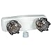 Phoenix Faucets Shower Valve W/Vac Brkr, 4In, 2 Smoke Knobs, Plastic, White - PF213245
