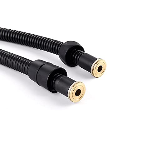 Tubo Doccia Tubo flessibile dell'acqua del bagno Acqua opaca del tubo della doccia nero opaco for il bagno 304 Acciaio inossidabile Acciaio inossidabile Doccia rubinetto rubinetto Acceessories 1.5m 2m