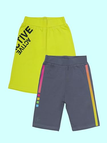 Image of KiddoPanti Girls Knee Length Cycling Shorts Pack of 2