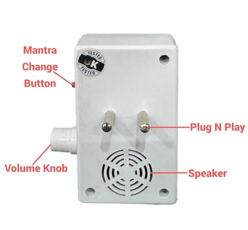 Image of 9-in-1 LED Mantra Chanting Device - Preloaded Radha Krishna Bhajans & Naam Jaap for Spiritual Environments at Home, Office, and Temple (Radha -Krishna 9 in 1)