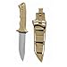 zonzxcv 2Pcs Prop Knife Fake Knife Plastic sheathed dagger for Kids Harmless Safe Fake Knife for Halloween Party 10 Inch (khaki)