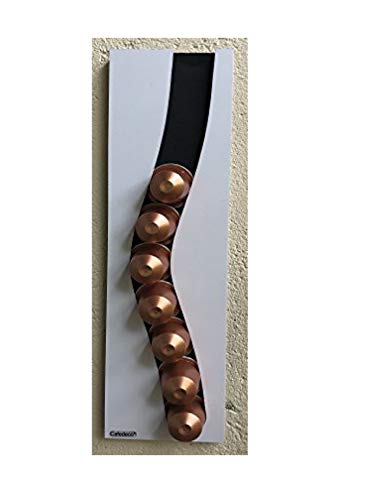 distributeur présentoir pour capsules compatible Nespreso (blanc et noir) Cover