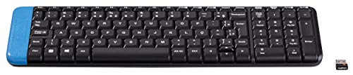 Teclado sem fio Logitech K230 com Design Compacto, Conexão USB, Pilhas Inclusas e Layout ABNT2