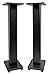 Rockville Pair RHT28 28 Inch Bookshelf Speaker Stands, 60 lbs Capacity, Surround Sound Home Theater, Premium Wood, Dual Top Plates, Sand-Fillable, for Audiophiles and Studio Monitors