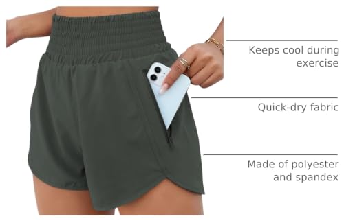 Image of BMJL 2.5 inch Athletic Shorts for Women Comfy High Waisted Short with Pocket