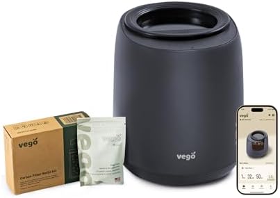 Vego Compostador de cocina, compostador eléctrico de 4 litros par...