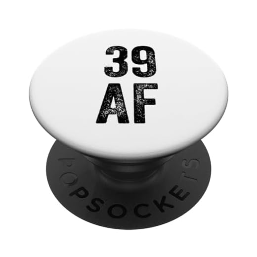 39 años - 39 AF - Divertido cumpleaños número 39 PopSockets PopGrip Intercambiable