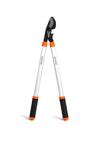 Image of MULTITEC BPL-22G Power Gear Bypass Lopper | Heavy Duty Branch Cutter for Green Wood | Tree Pruner with Effort-Saving Gear Mechanism | Carbon Steel Blade | Garden, Farm & Orchard Tool