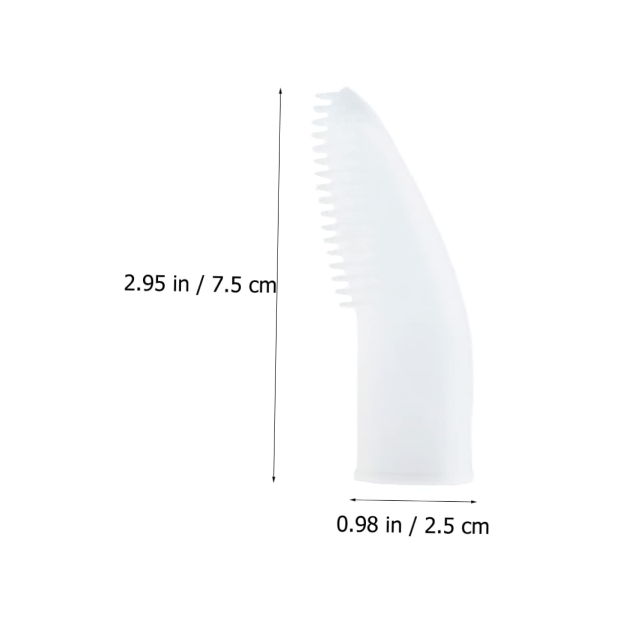 Mipcase 4kawałki Pet Finger Toothbrush Silikonowa Szczoteczka Do Zębów Dla Psów Kotów Łatwe Czyszczenie Jamy Ustnej Ergonomiczny Kształt Materiał Silikonowy Zmniejsza Problemy