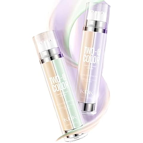 Domality 2psc Color Correcting Facial Primer Set, BB Cream and Isolation Cream in One, Neutralizes Uneven Skin Tones and Redness, Invisible Pore, Cover Acne Marks, Oil Control Cover
