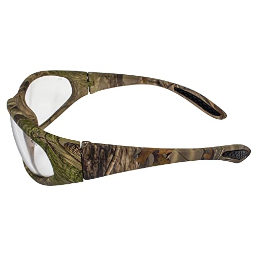 Global Vision Forest-1 Camo Motorcycle & Hunting Safety Glasses ANSI Z87.1 Scratch-Resistant 2 Pair Clear & Smoke Lenses3