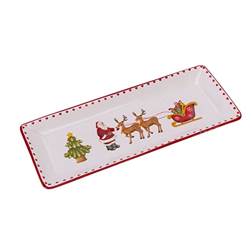 Weihnachtsgeschirr - Kuchenplatte Traditional Christmas - ca. 40 x 16 cm