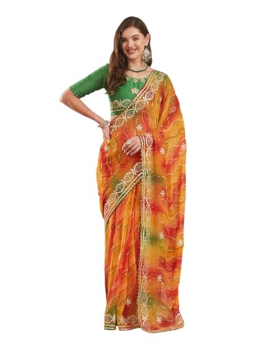 Image of Women's Banarasi Silk With Jacquard Print Saree With Blouse